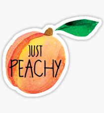 Pegatina Peachy Just Peachy Melocotón Laptop Fruit Florida Georgia Botella de agua