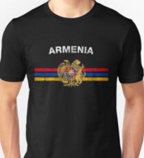 Armenian Flag Shirt - Armenian Emblem & Armenia Flag Shirt Unisex T-Shirt
