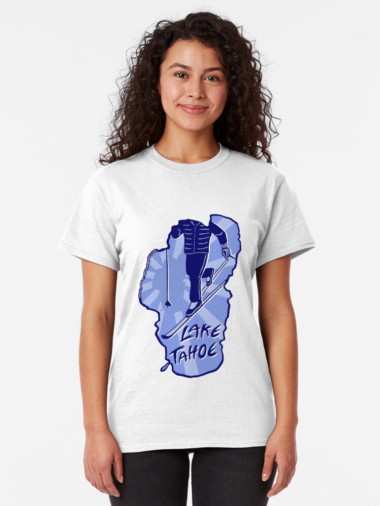 Alternate view of Cross-Country Ski Lake Tahoe Classic T-Shirt