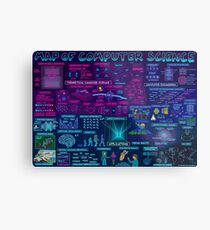 Map of Computer Science Metal Print