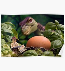 Lego T-Rex egg Poster