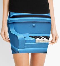 Piano Blues Mini Skirt