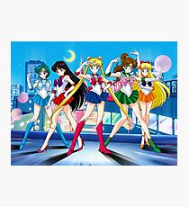 Sailor moon and sailor scouts Photographic Print
