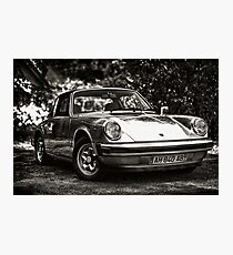 Porsche 911 Targa HDR - B&W Photographic Print