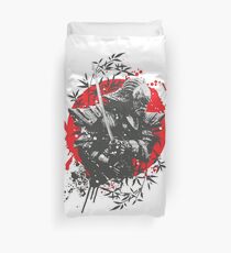Black Samurai Duvet Cover