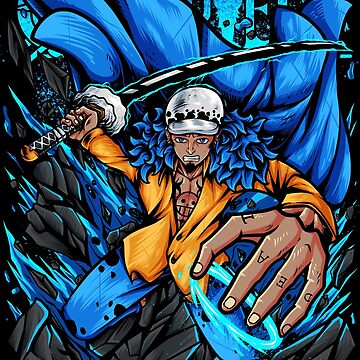 One Piece Trafalgar Law anime Sticker for Sale by Spacefoxart