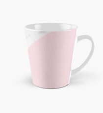 Taza cónica Marble + Pink Pastel Color. Geometría clásica.
