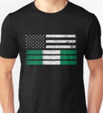 Nigerianische amerikanische Flagge - USA Nigeria Shirt Unisex T-Shirt
