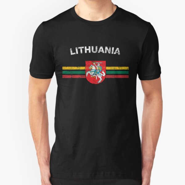 Lithuania Kid/'s T-Shirt Country Flag Map Top Children Boys Girls Unisex