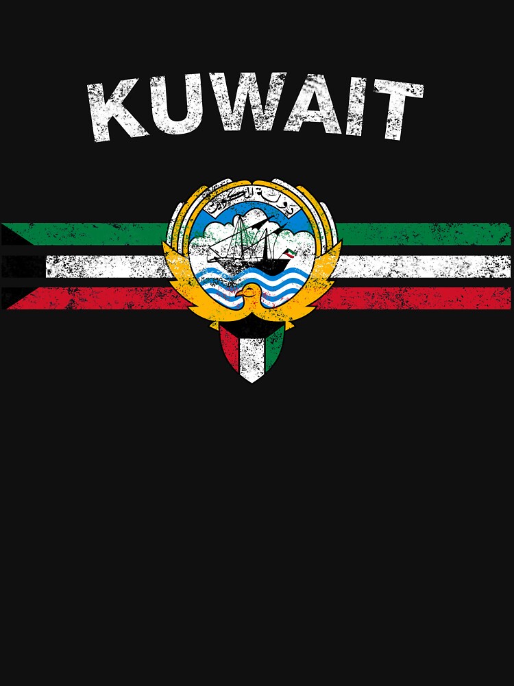"Kuwaiti Flag Shirt Kuwaiti Emblem & Kuwait Flag Shirt" Tshirt by