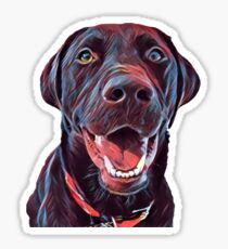 Earvin the Chocolate Lab Sticker