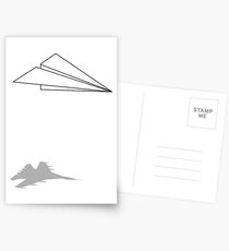 Paper Airplane Dreams Postcards