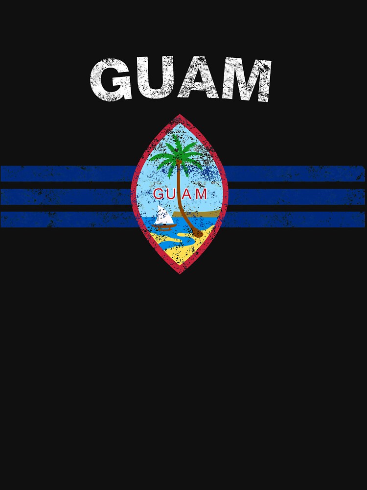 "Guam Flag Shirt - Guam Emblem & Guam Flag Shirt" T-shirt ...