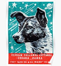 1957 Laika der Space Dog Poster