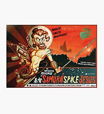 Samurai Space Jesus Photographic Print
