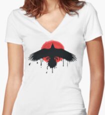 Chloe Price Black / Red Raven - Das Leben ist vor dem Sturm seltsam Tailliertes T-Shirt mit V-Ausschnitt