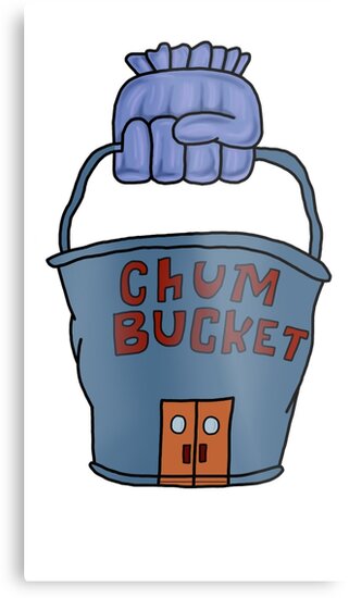 "Chum Bucket" Metal Print by FoliumDesigns | Redbubble