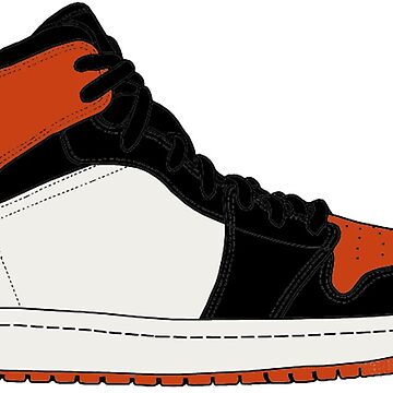 Air Jordan I (1) Shattered Backboard Away Art Board Print for