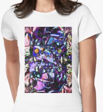 Psychedelic Abstract Women's Fitted T-Shirt