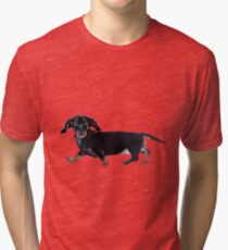 Camiseta de tejido mixto Perrito salchicha