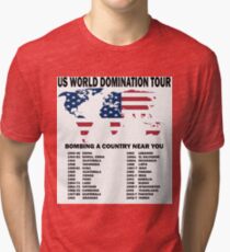 US World Domination Tri-blend T-Shirt