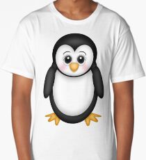 Cute 3D Penguin Long T-Shirt