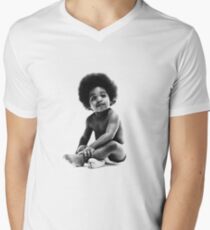 Ready to Die Notorious BIG replica baby print Men's V-Neck T-Shirt