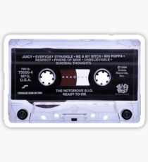 Notorious BIG Biggie Ready To Die Tape Cassette Sticker