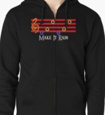 Make It Rain Zipped Hoodie