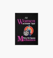girl mechanic, female gift fix and Mechanism gift tire shirts Art Board