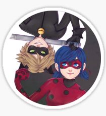 Miraculous Ladybug and Chat Noir Stickers | Redbubble