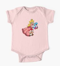 "Super Princess Peach's Yoshi Rescue!" One Piece - Short Sleeve