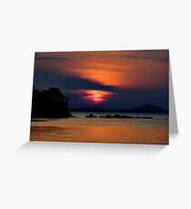 Suns Last Light Greeting Card