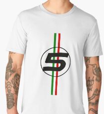 sebastian vettel #5 Italian stripes Men's Premium T-Shirt