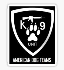 American Dog teams Sticker