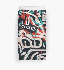 Street Art Graffiti Pattern Ink and Posca Duvet Cover