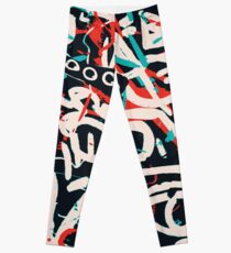 Street Art Graffiti Pattern Ink and Posca Leggings