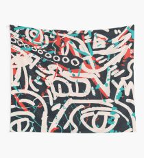 Street Art Graffiti Muster Tinte und Posca Wandbehang