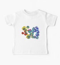 Abstract Collage of Pansies Baby Tee