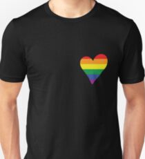 LGBT Gay Pride Herz Unisex T-Shirt