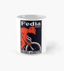 Taza clásica 1920 Devil montando su bicicleta