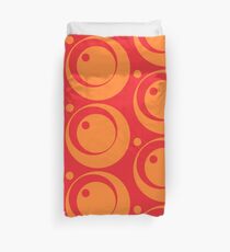 Around Orange Duvet Cover