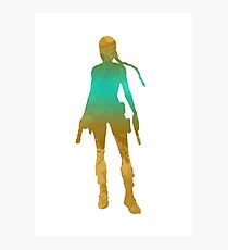 Woman Inspired Silhouette Photographic Print