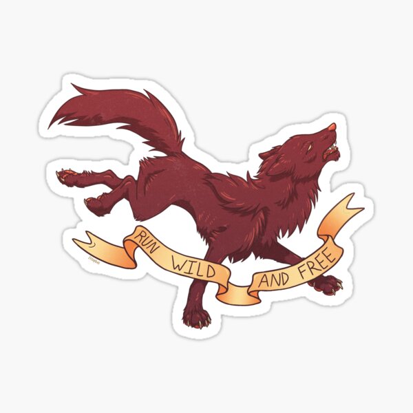 Run Wild and Free Sticker
