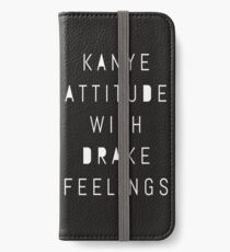 Vinilo o funda para iPhone Actitud de Kanye con los sentimientos de Drake