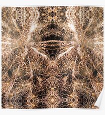 Happy New Year Gold sparkly fireworks Poster
