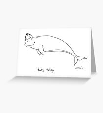 Baby Beluga Greeting Card