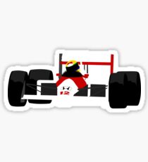 Ayrton Senna McLaren Mp4/4 Minimal Illustration Sticker