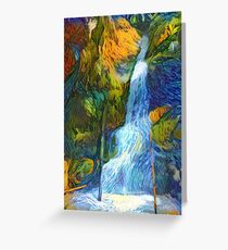 Hidden Hana Hwy Waterfall Greeting Card