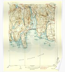 USGS TOPO Map Connecticut CT Niantic 330962 1938 31680 Poster